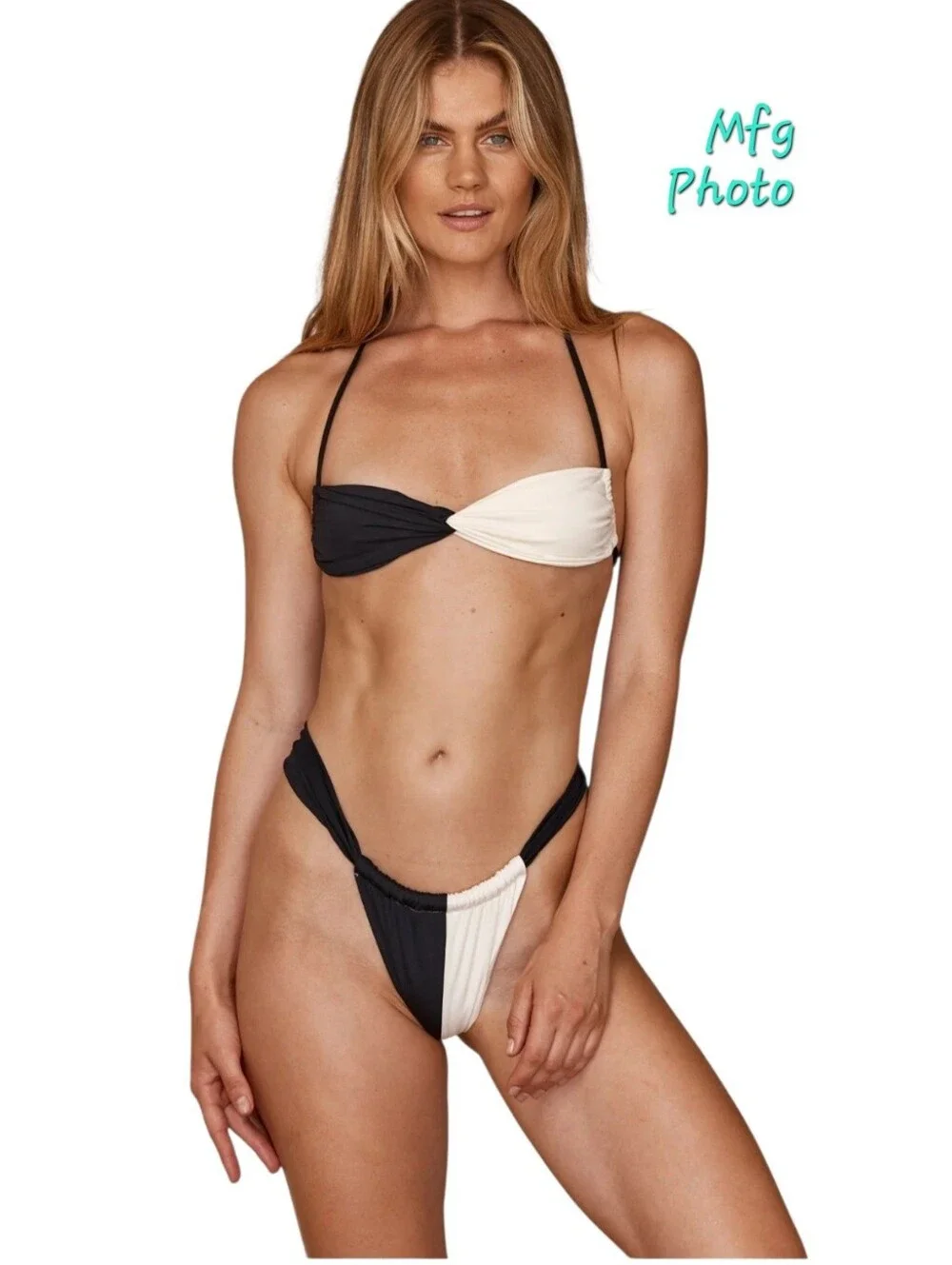 Monday Swimwear Tamarama Bikini Set, Top--Large/Bottoms--Petite